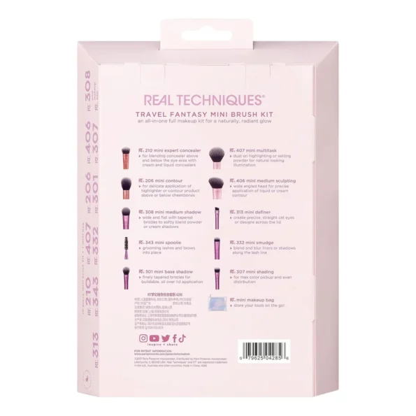 Real Techniques Travel Fantasy Makeup Brushes Set