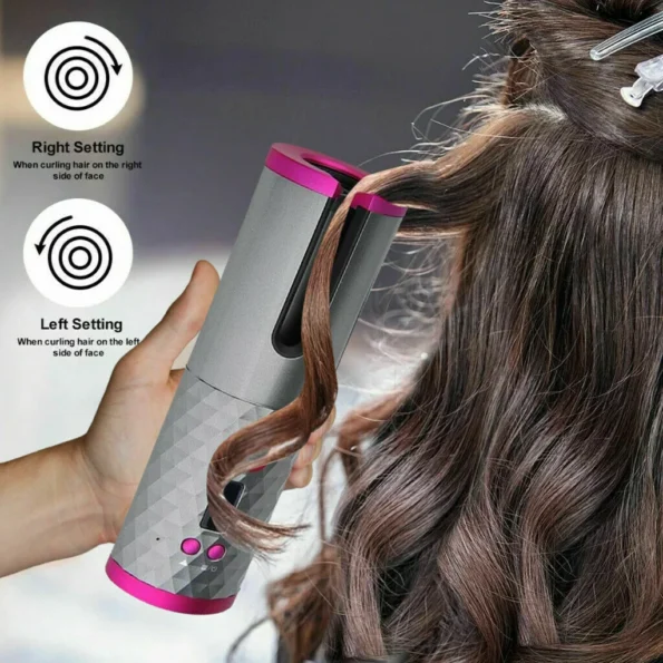 Cordless curling iron