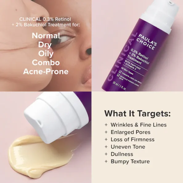 Paula's Choice Clinical 0.3% Retinol + 2% Bakuchiol Treatment