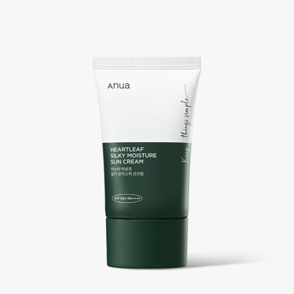 Heartleaf silky moisture sun cream anua