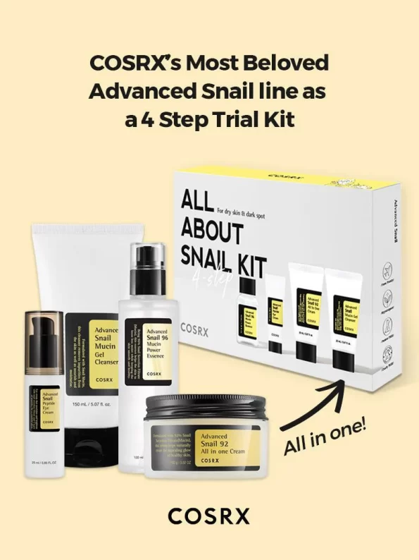 All about snail kit 4 step cosrx official 2