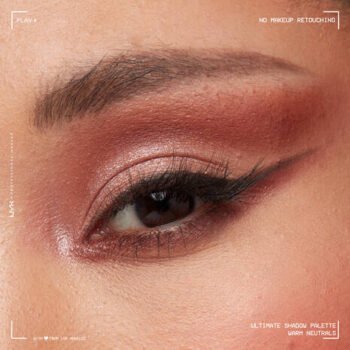 Nyx professional makeup ultimate shadow palette warm neutrals 0800897247287 application madina 01