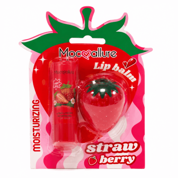 Mocallure Strawberry Lip Balm Set