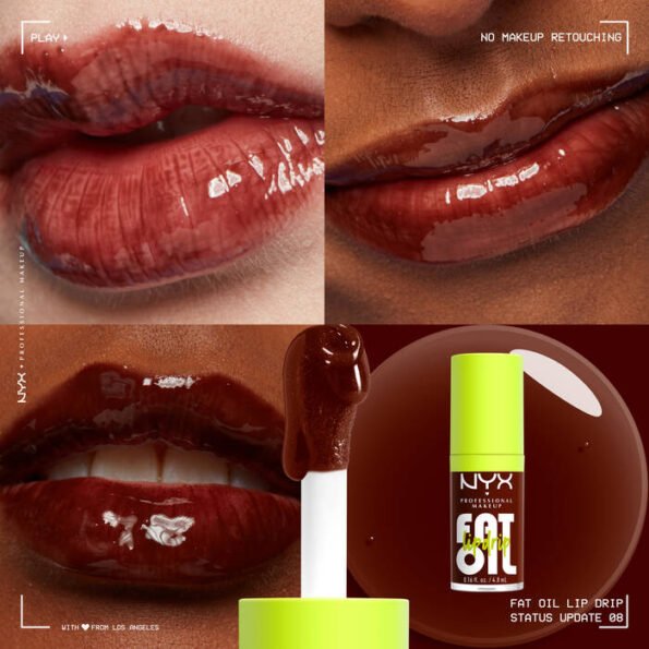 NYX-Professional-Makeup-FAT-OIL-LIP-DRIP-08-Status-Update-0800897000000-Application-Athela-Kailah-Kate nyx Fat Oil Lip Drip