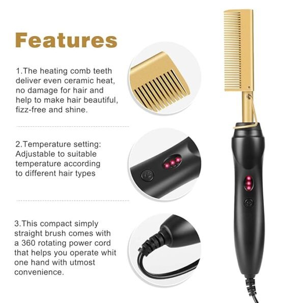 71rFpVCimyL._SX679_ Gold Cermaic Professional High Heat Comb