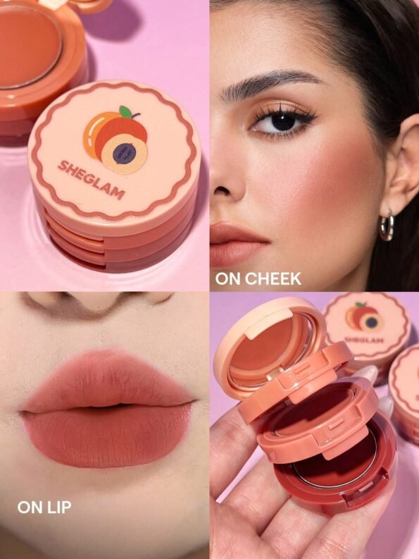 SHEGLAM Apricot Dream Cheek & Lip Cream Stack
