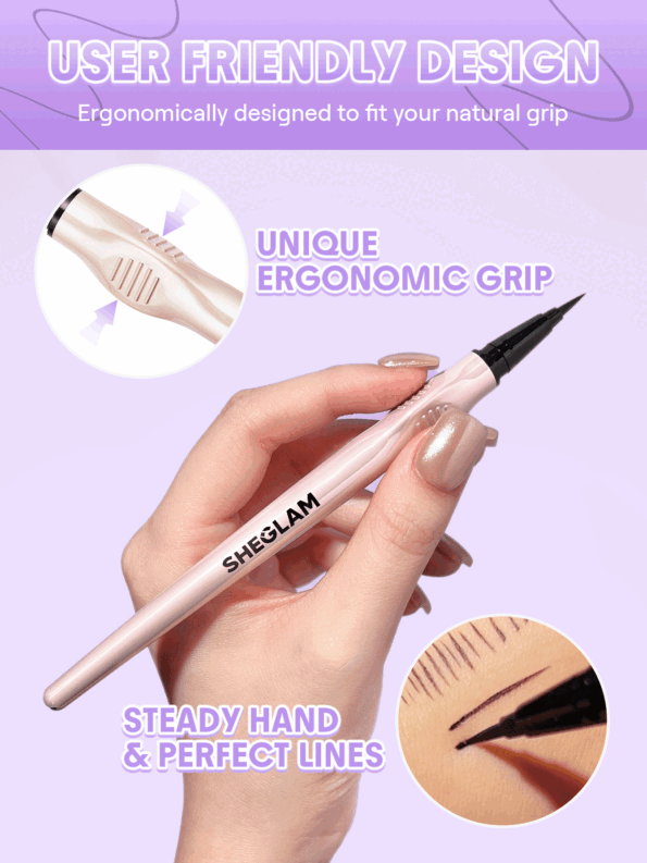 SHEGLAM Glide Control Liquid Eyeliner – Matte Black