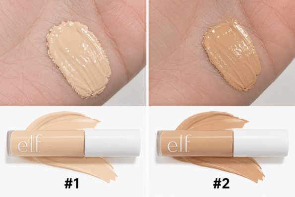 Concealer Shade Swatch Comparison (1) e.l.f. Hydrating Camo Concealer