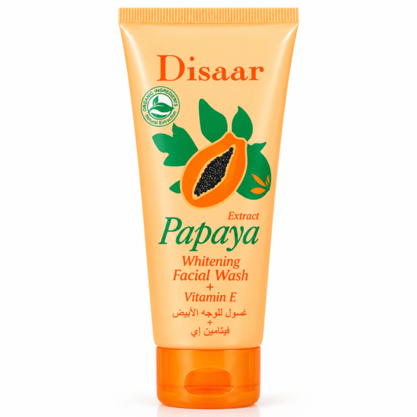 Disaar Papaya Facial Wash Tube (1) Disaar Papaya Whitening Facial Wash + Vitamin E