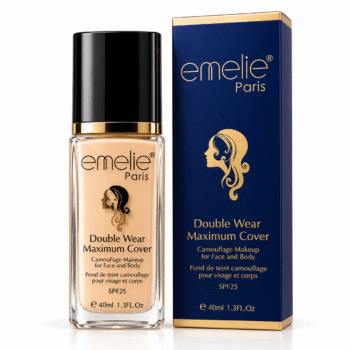 Emelie Paris Foundation Duo (1) Emelie Paris Double Wear Maximum Cover Foundation SPF 25