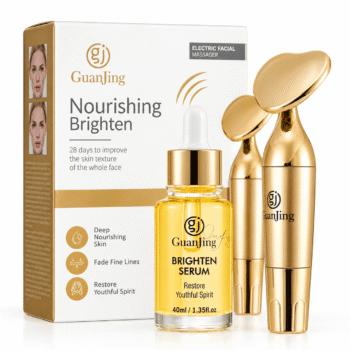 GuanJing Brightening Serum & Electric Facial Massager Set