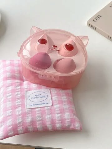 IMG-20261013-WA0057 Cute Pink Cat Beauty Blender Set