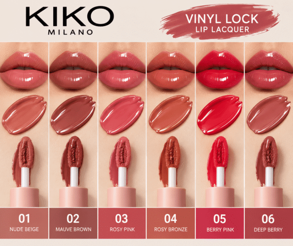 KIKO Vinyl Lock Lip Lacquer Shades (1) KIKO Milano Lip Tint