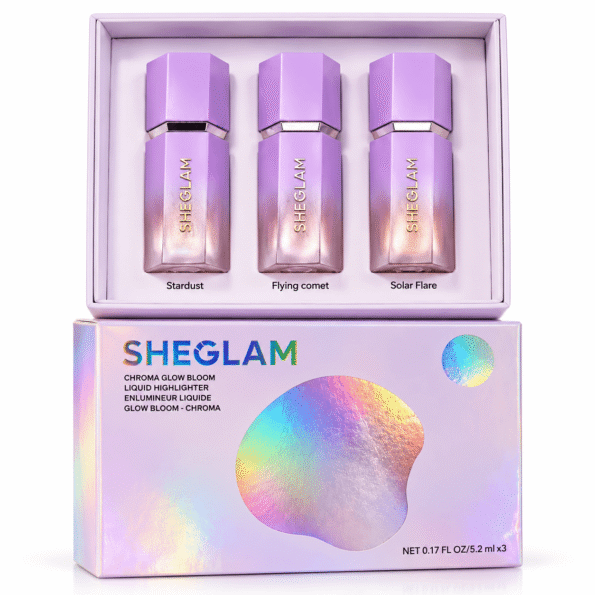 SHEGLAM Chroma Glow Highlighter Set (1) SHEGLAM Chroma Glow Bloom Liquid Highlighter Set